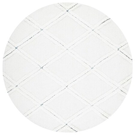 Safavieh 6 x 6 ft. Casablanca Contemporary Round Hand Tufted Rug, Ivory CSB976A-6R